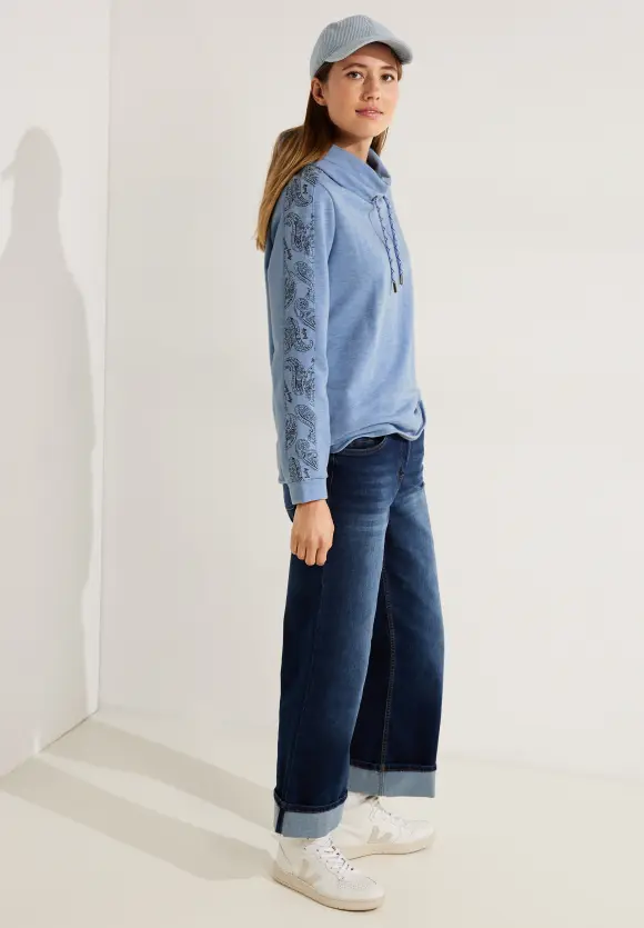 CECIL Sweatshirt mit Volumenkragen