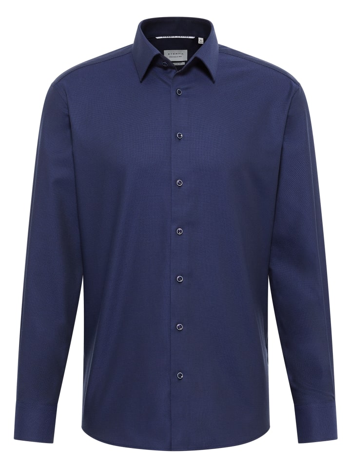 Eterna Hemd MODERN FIT in dunkelblau günstig kaufen