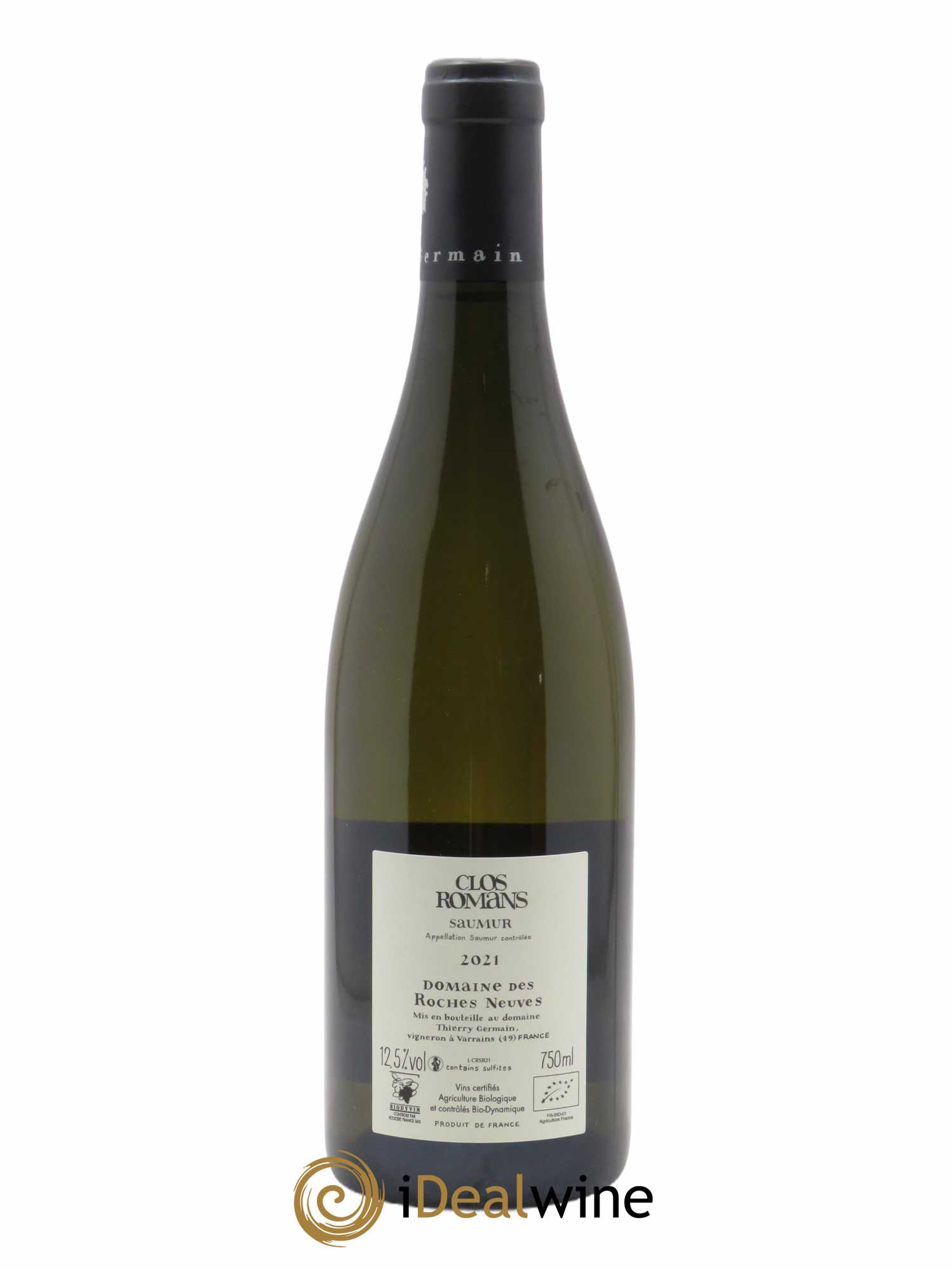 Saumur Clos Romans Domaine des Roches Neuves - Thierry Germain  2021 - Lot de 1 Bouteille