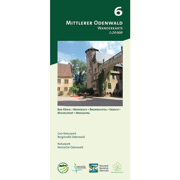 MITTLERER ODENWALD 1 : 20 000 - Wanderkarte