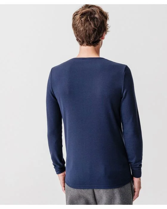 Tee-shirt col rond, maille interlock Thermolactyl