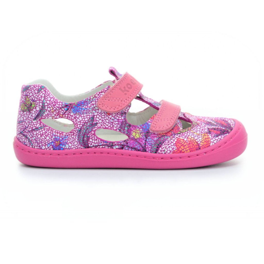 Koel4kids Bep Medium Fantasy Fuchsia Flowers Barfußsandalen