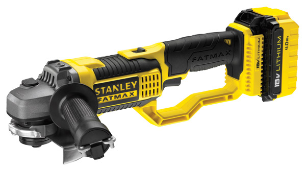 Stanley FMC761M2-QW sarokcsiszoló 18 V 4.0 Ah Li-ion akkumulátorral