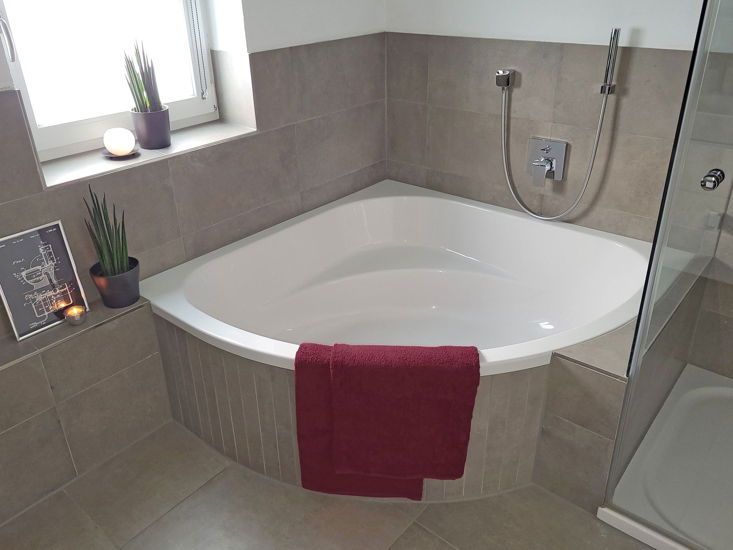 ZOLLNER Badetücher, Glattvelours (2-St), 100 x 150 cm, 100% Baumwolle, vom Hotelwäschespezalisten