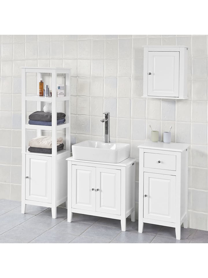 SoBuy Waschbeckenunterschrank in Weiß - (B)60 x (H)62 x (T)30cm günstig kaufen onesize