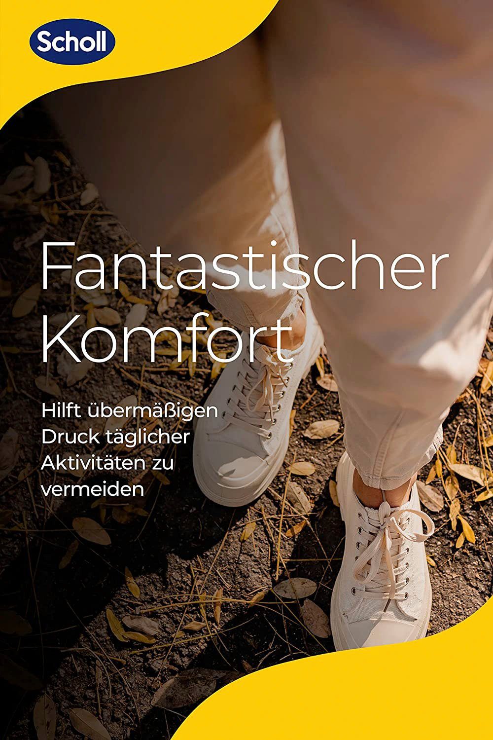 Scholl Einlegesohlen GelActiv Everyday Männer, Für Freizeitschuhe - Verbesserter Komfort durch doppelte Polsterung