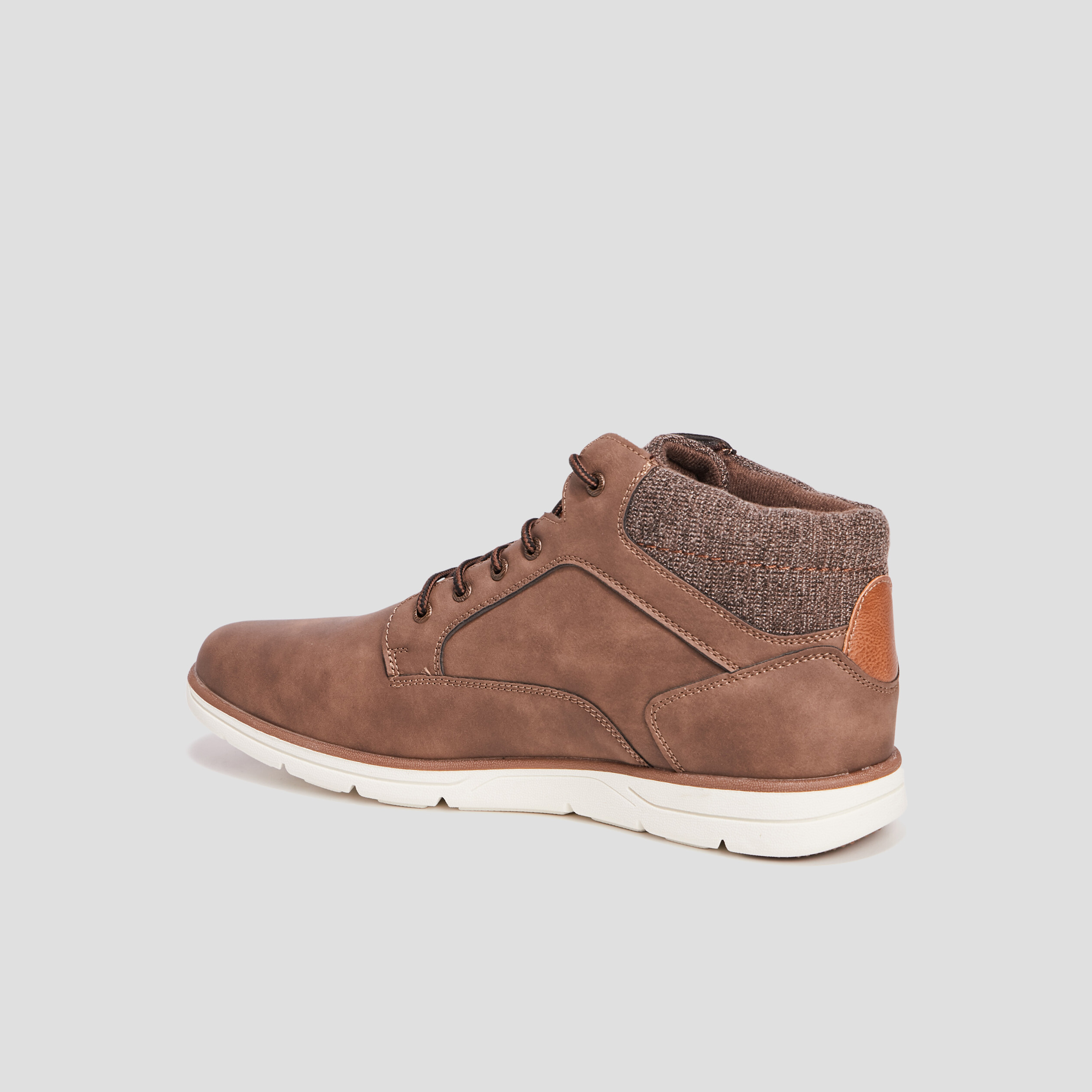 Bottines à lacets marron homme | La Halle