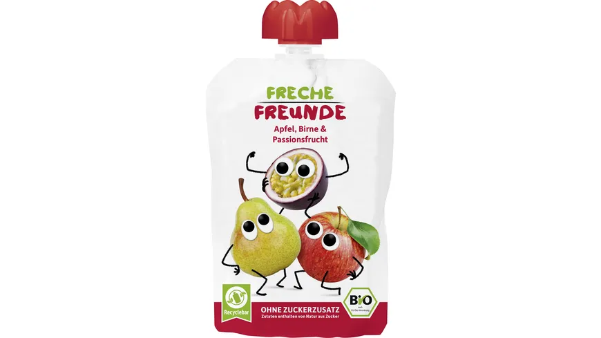 Freche Freunde Quetschie Apfel, Birne & Passionsfrucht 100 g