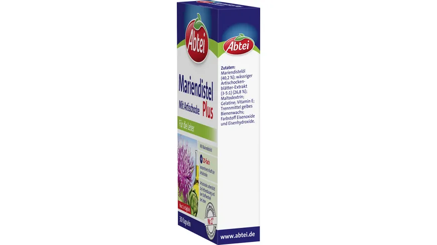 ABTEI Mariendistel Plus Mit Artischocke 30 Kps