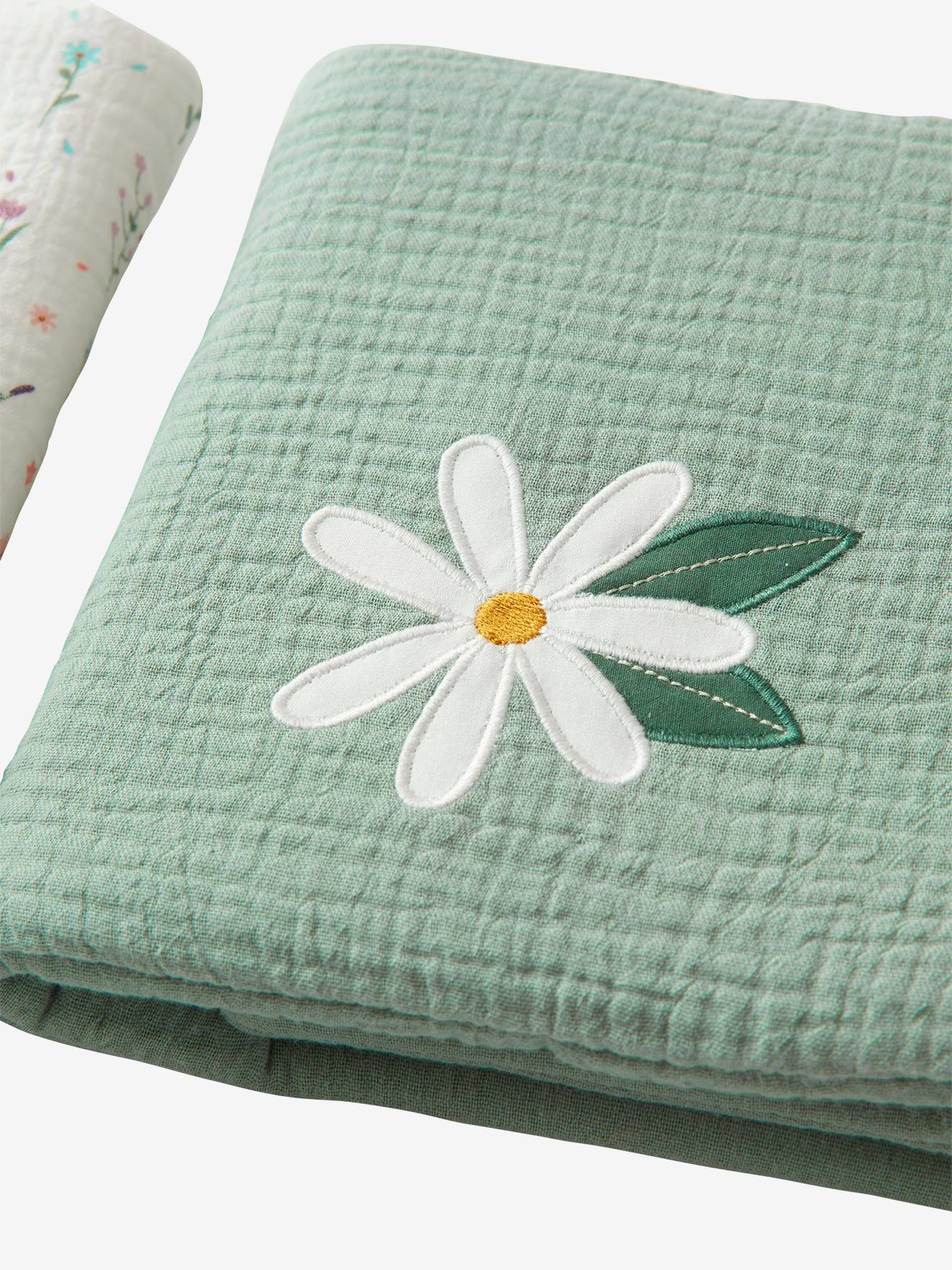 Vertbaudet Baby Bettumrandung/Laufgitter-Polster PROVENCE Oeko-Tex - mehrfarbig