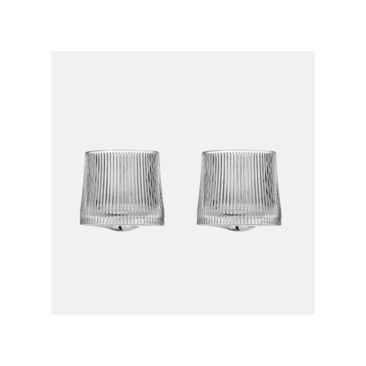 ZOHA 2er Set Whiskyglas Whisky Kristall - Glas Wasserglas Saft - 180 ml, Glas, Bewegbar - Trinkglas