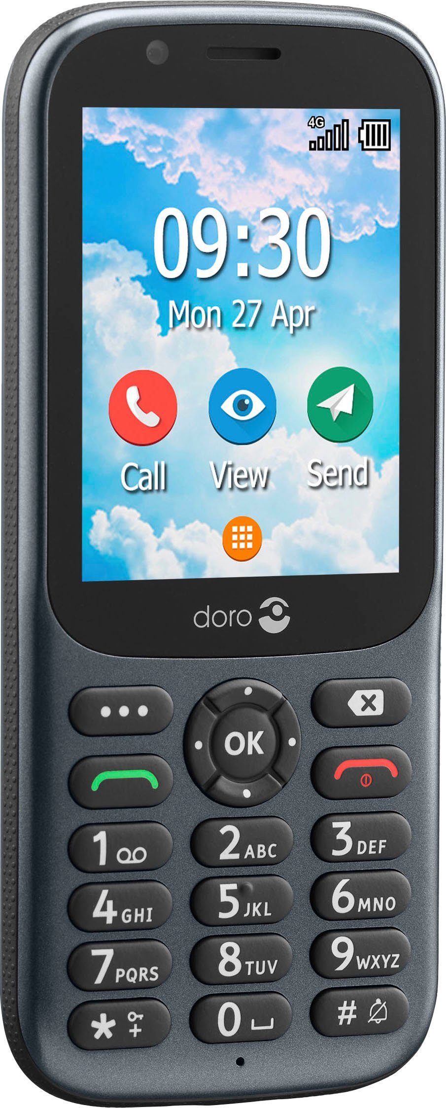 Doro 730X Smartphone (7,11 cm/2,8 Zoll, 1,3 GB Speicherplatz, 3 MP Kamera)