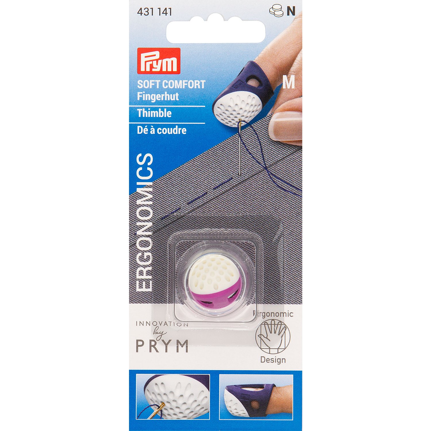 Prym Fingerhut Soft Comfort, ergonomisch