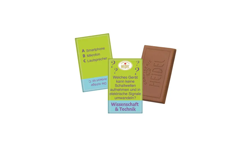 HEIDEL Wissensquiz Schokotäfelchen 180 g