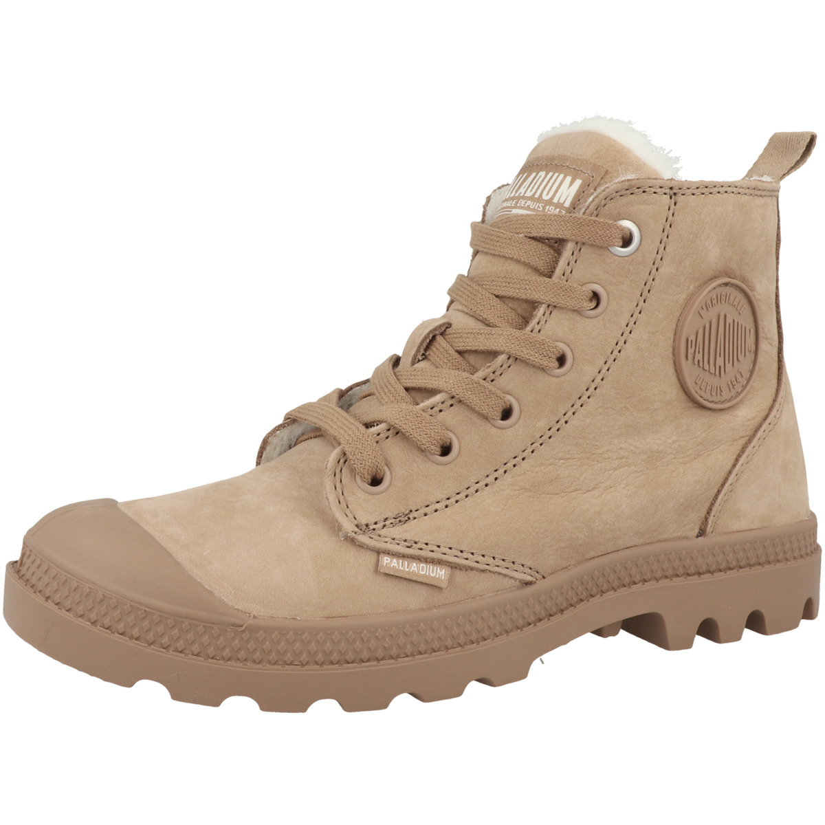 Palladium Pampa Hi Zip Wool Schnürboots hellbraun