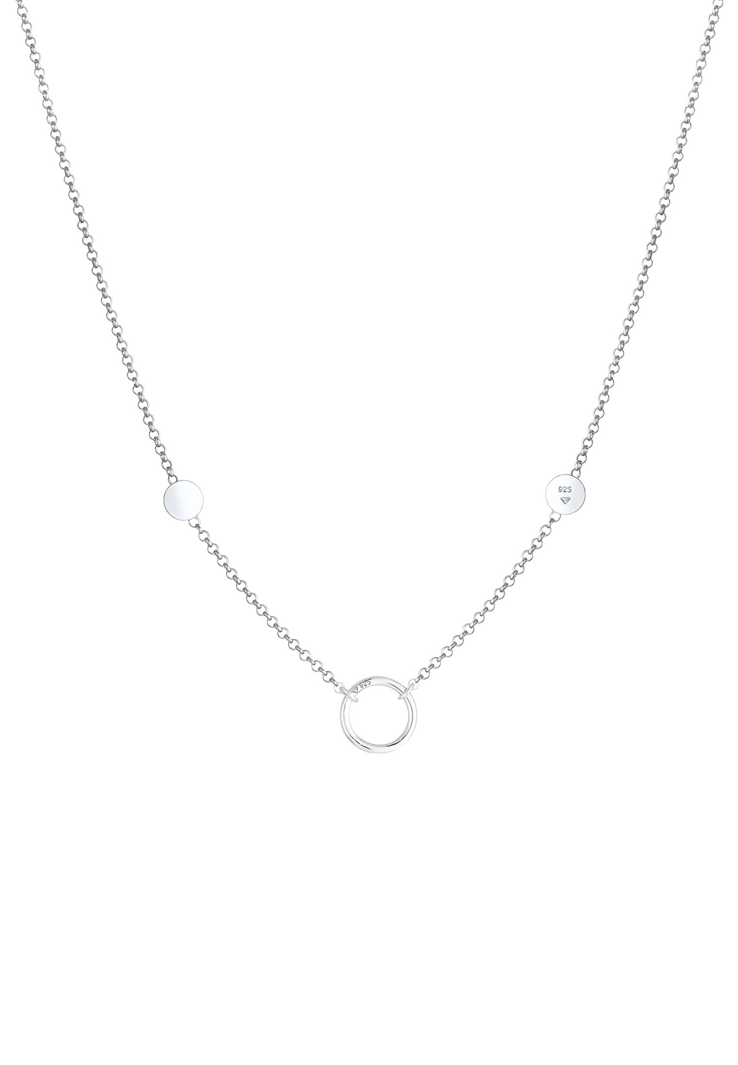 Elli Circle Figaro medál Basic Trend női nyaklánc - (925/1000 ezüst)