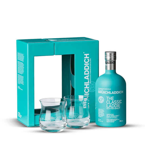 Coffret Bruichladdich The Classic Laddie + 2 verres