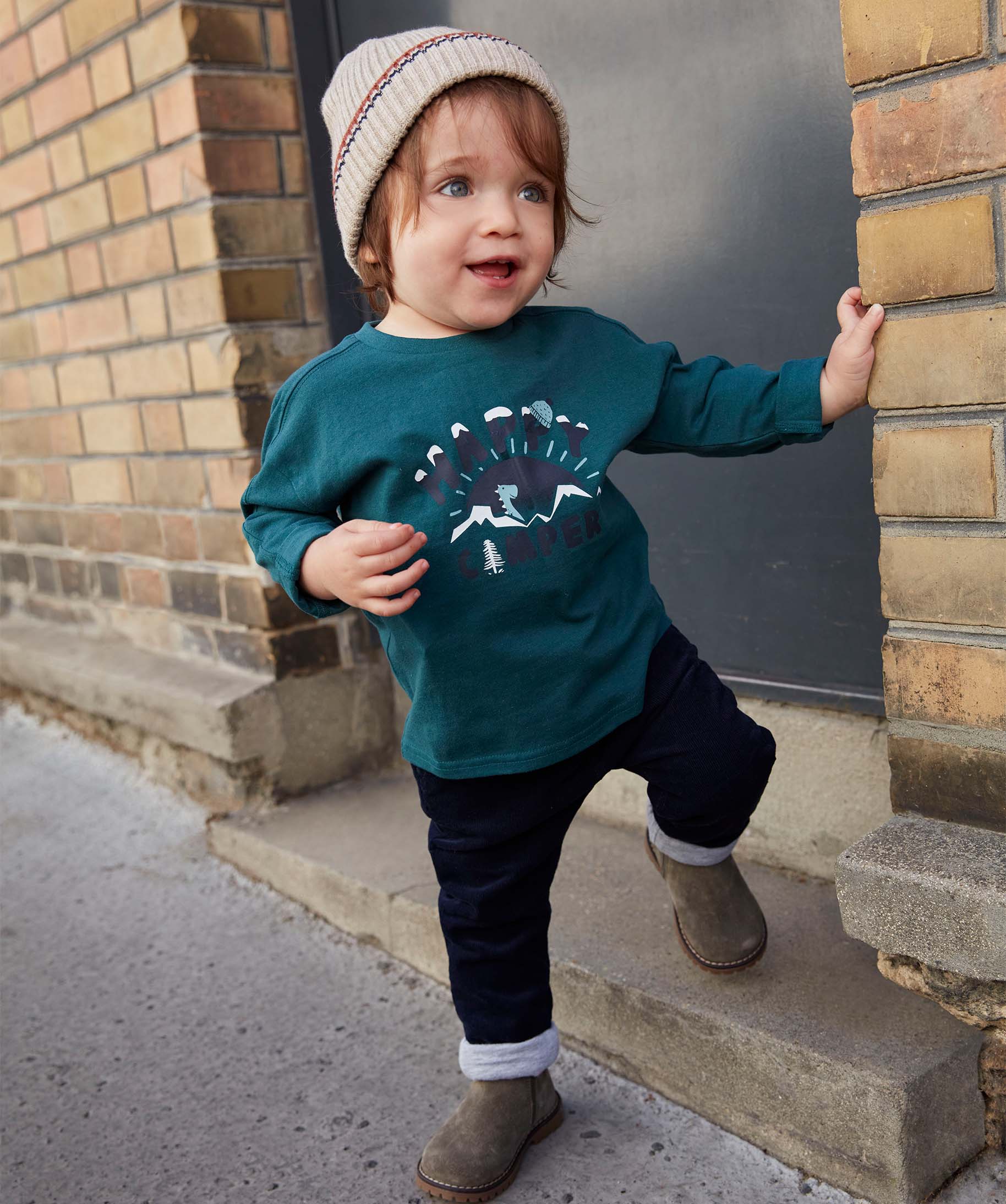 Tee-shirt bébé Garçon à manches longues avec motif bleu | GEMO