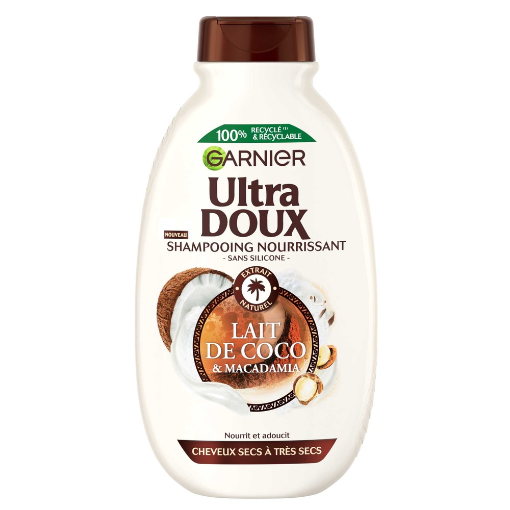 garnier Ultra Doux Lait de Coco Macadamia Shampooing Nourrissant