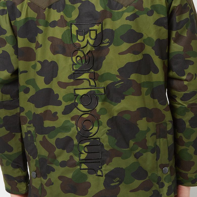 A Bathing Ape x Barbour 1st Camo Bedale Snowboard Jacket green