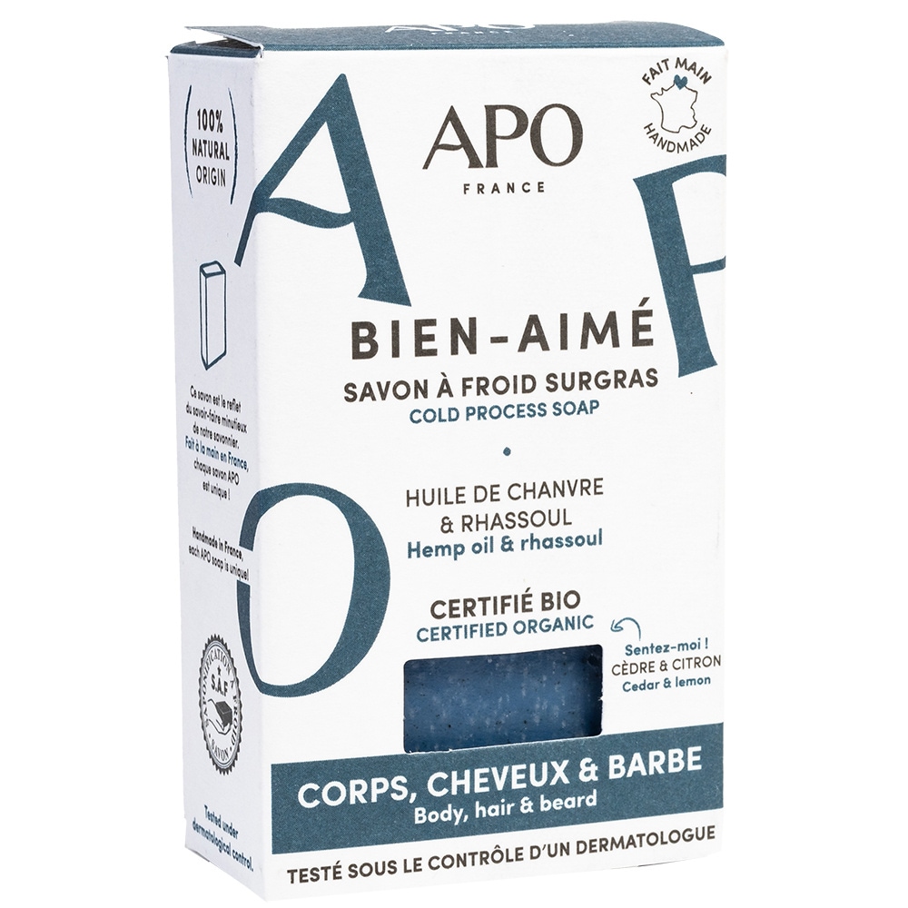 APO France Savon à froid surgras Bien-aimé Savons solides saponifiés à froid