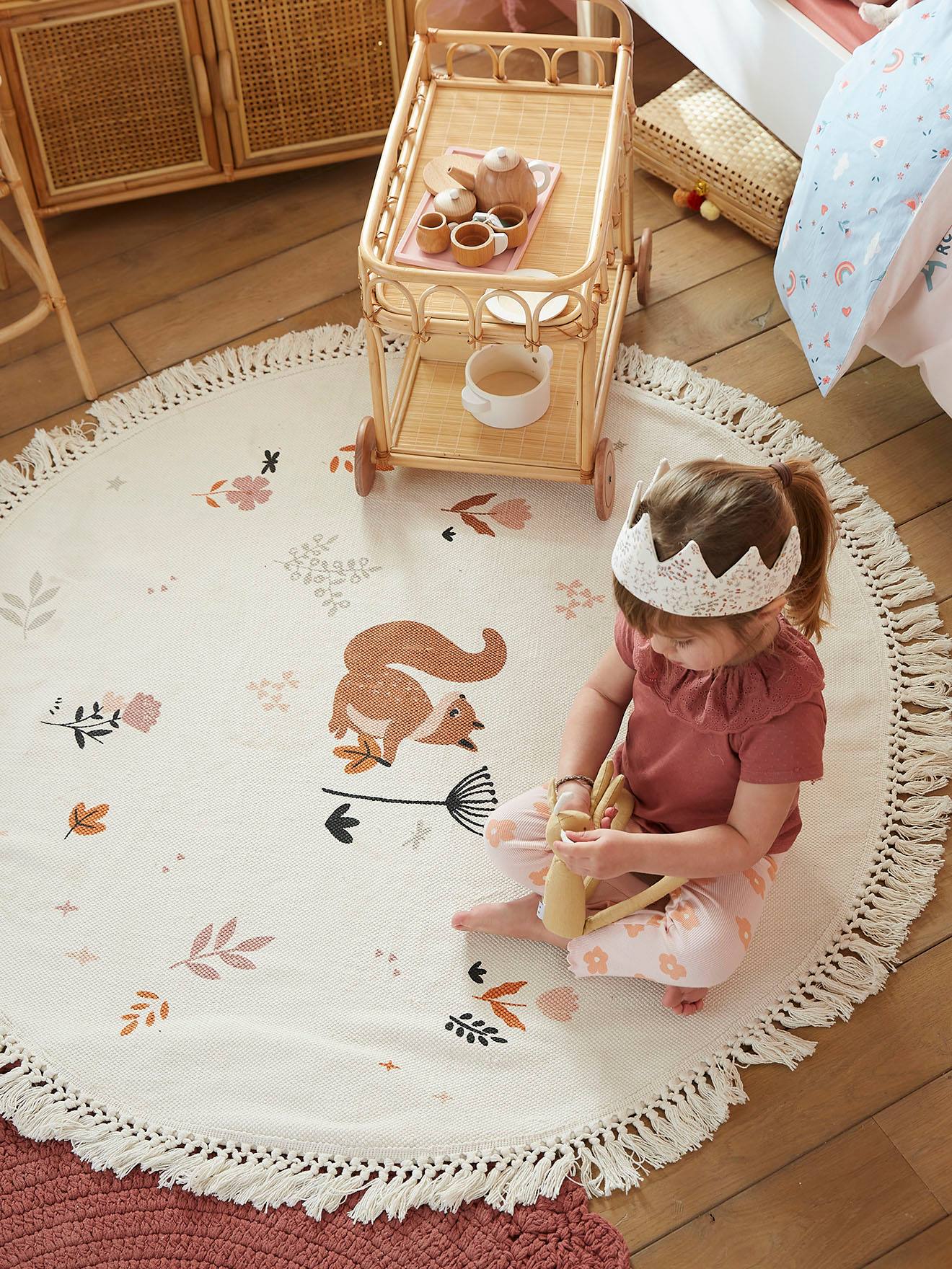 Tapis Princesse Nature écru / multicolore