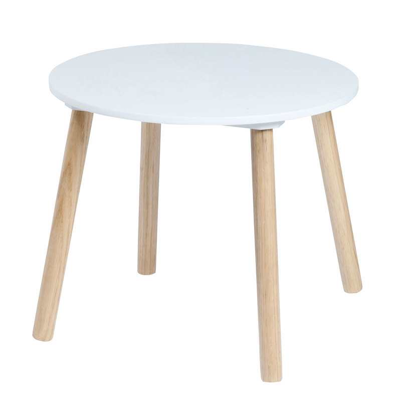 Table ronde naturel/blanc Oxybul