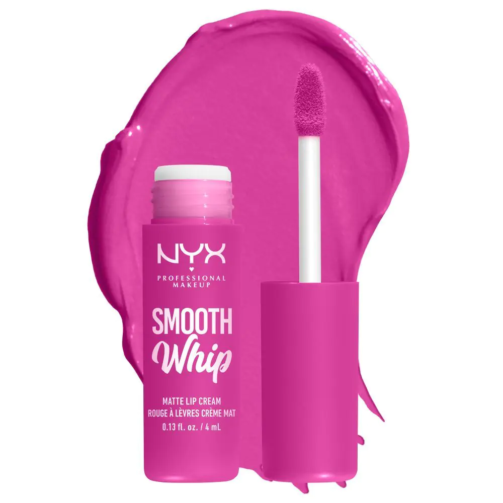 NYX Smooth Whip Matte Lip Cream кармин са пом-пом усне