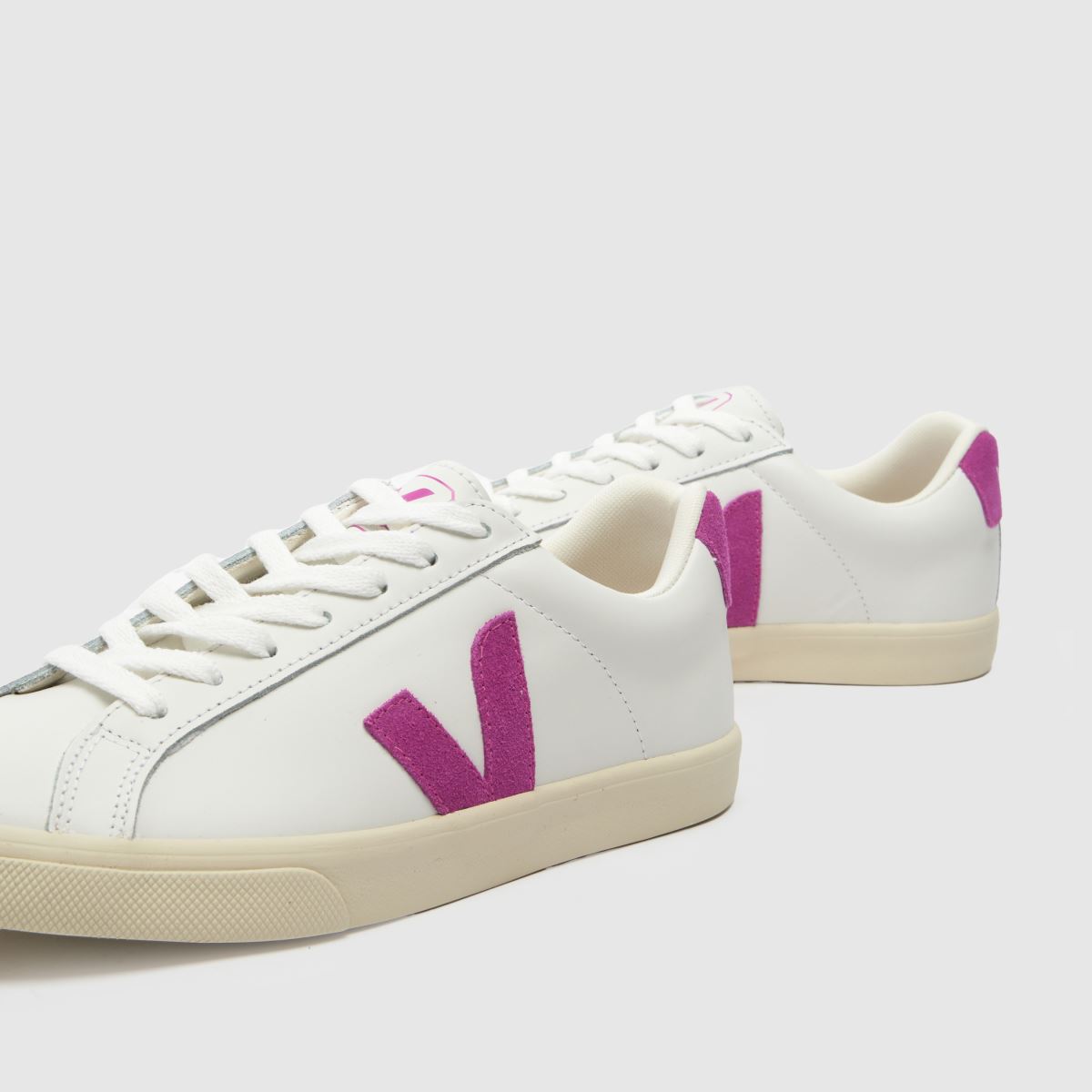 VEJA esplar-sneakers i vitt och lila