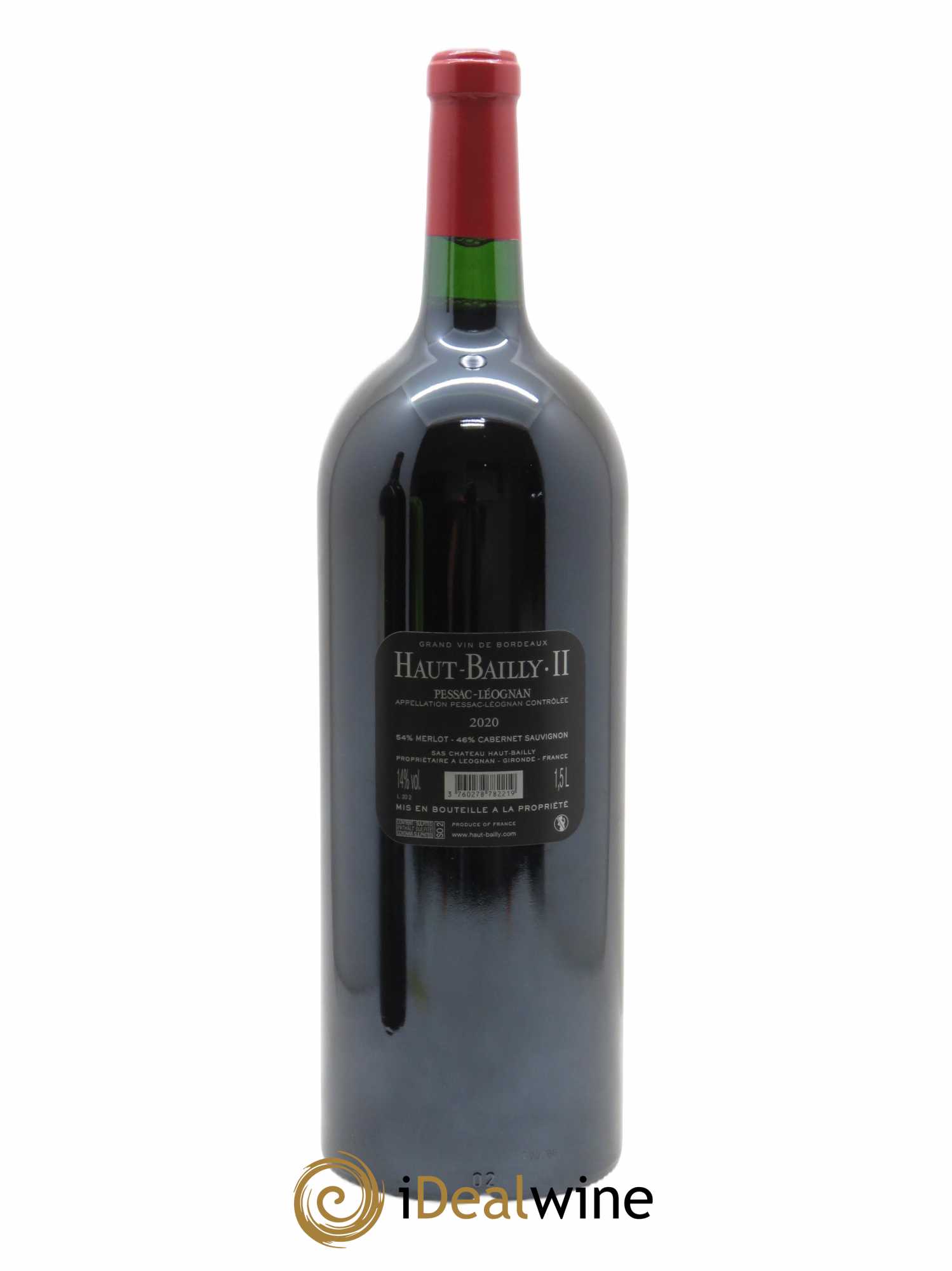 Haut Bailly II (Anciennement La Parde de Haut-Bailly) Second vin (CBO à partir de 6 MG) 2020 - Lot de 1 Magnum