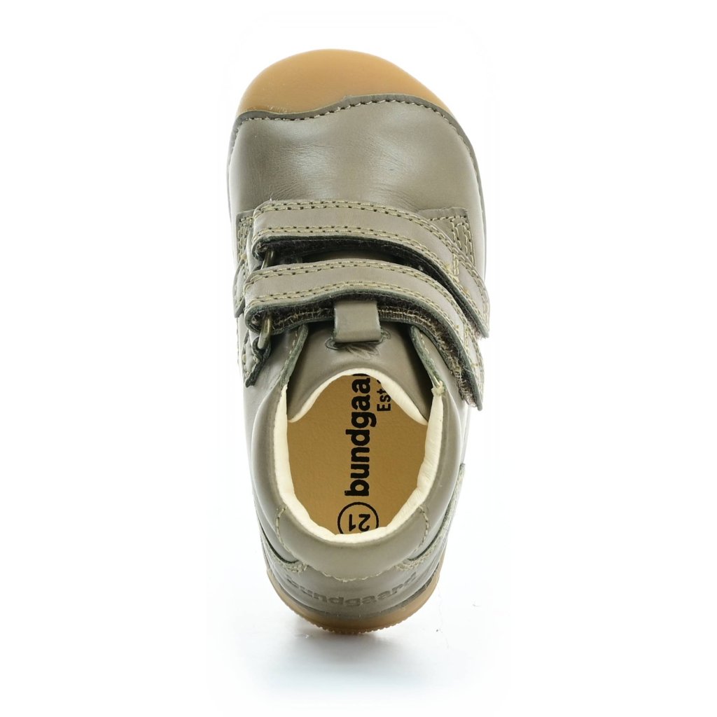 Bundgaard Petit Velcro Army grüne Mid Cut Barfußschuhe