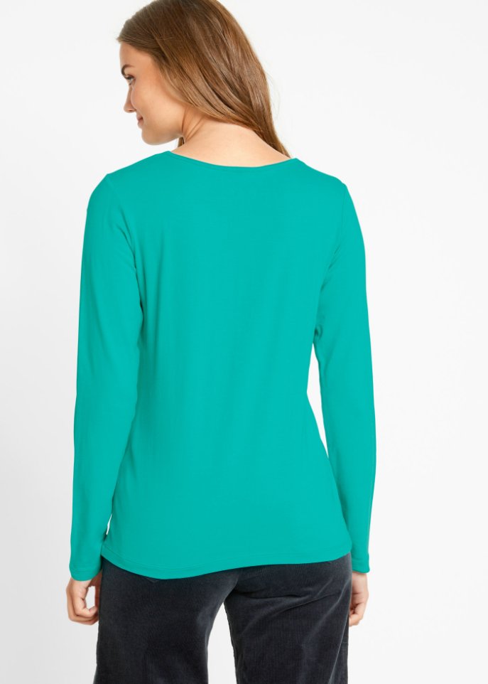 Langarmshirt mit Rundhalsausschnitt (2er Pack)