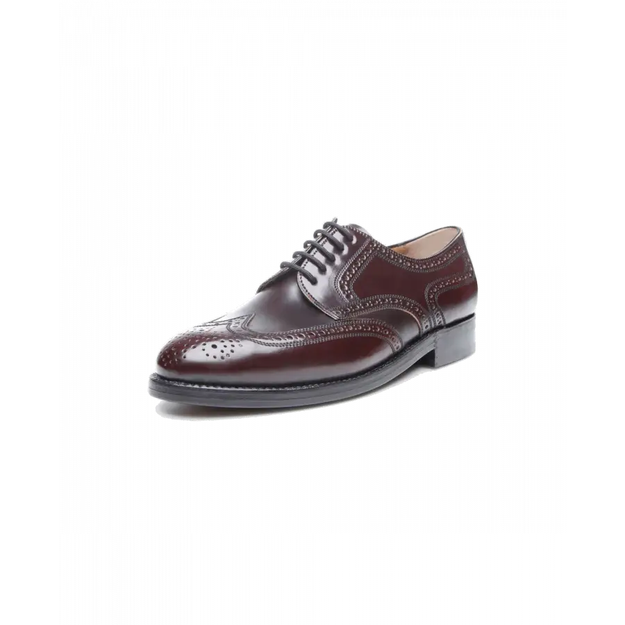 Heinrich Dinkelacker - Businessschuhe Budapester LONDON FULL-BROGUE C Cordovan - rot