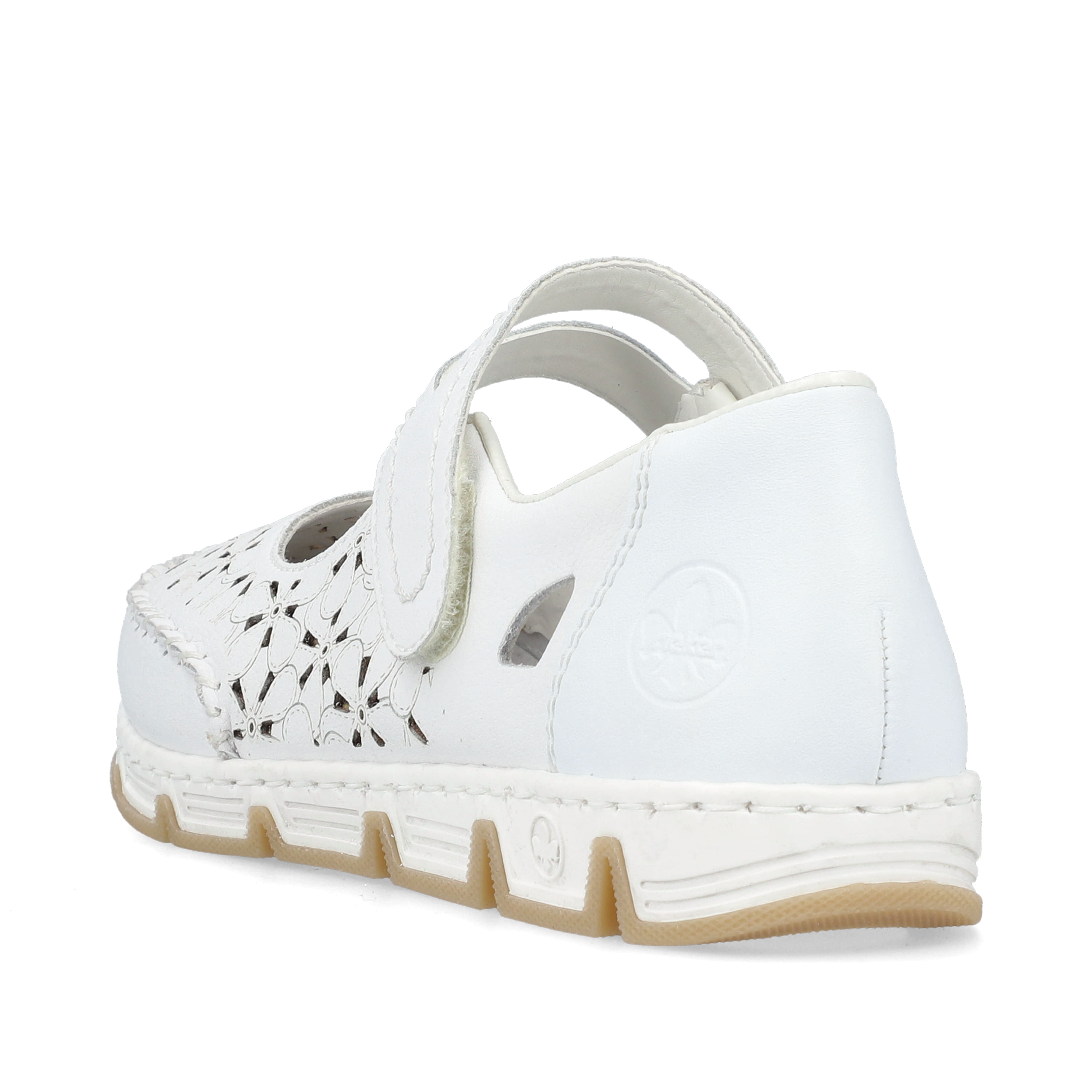 Rieker Damen Ballerinas reinweiss