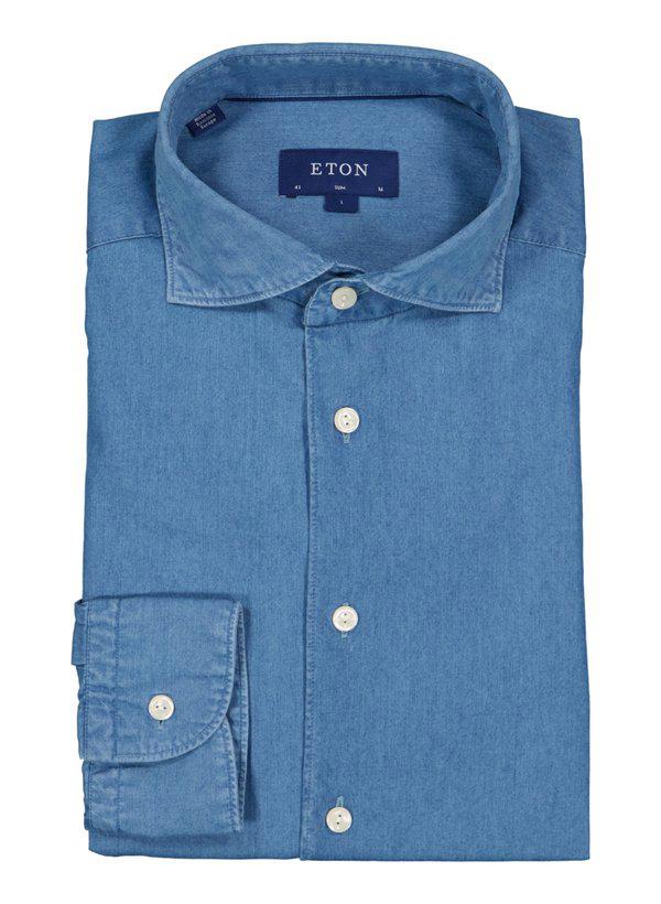 ETON, Hemd, Slim Fit, Baumwolle, hellblau