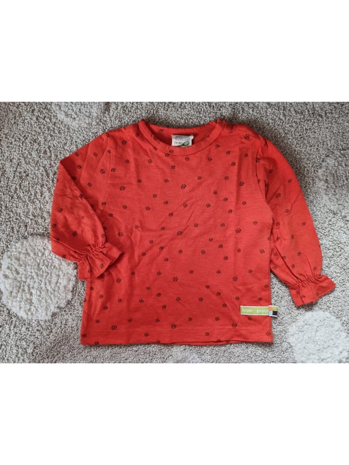 loud   proud Longsleeve in Rot günstig kaufen 86/92
