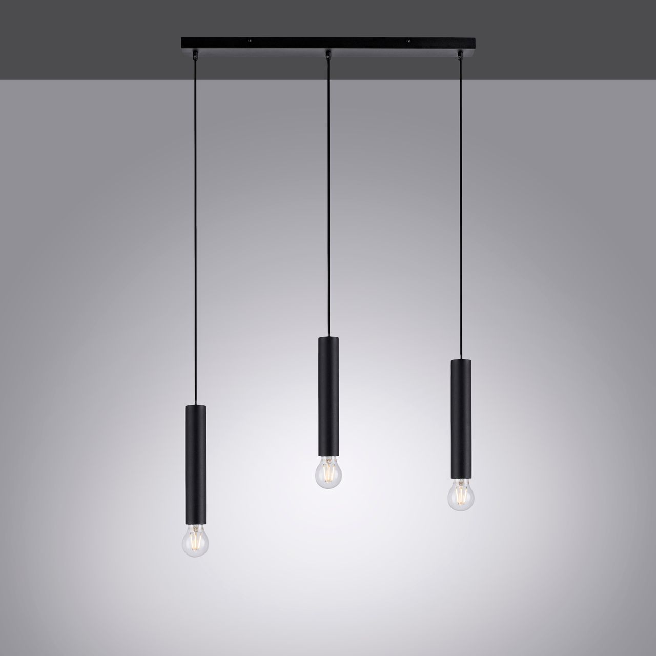 JUST LIGHT LeuchtenDirekt Pendelleuchte BRUNA, 3-flg., 3xE27/60Watt, Innenleuchte, IP20