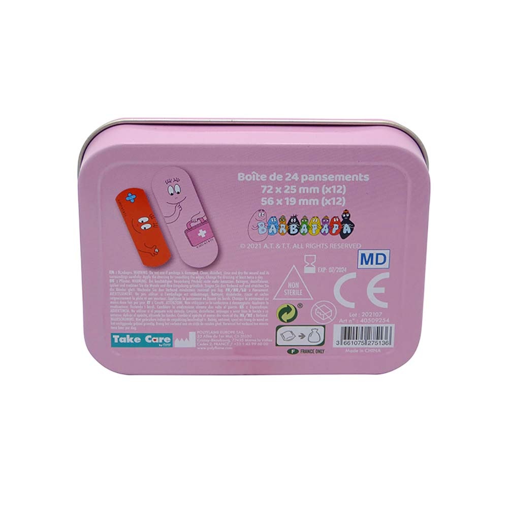 takecare Barbapapa boite de 24 pansements BOITE DE PANSEMENTS