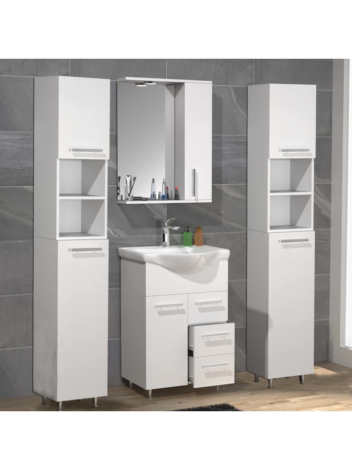 ebuy24 Badmöbelset LisaloL Weiß 115 x 45 cm günstig kaufen onesize