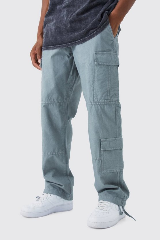 Lockere Cargo Ripstop Hose mit Etikett