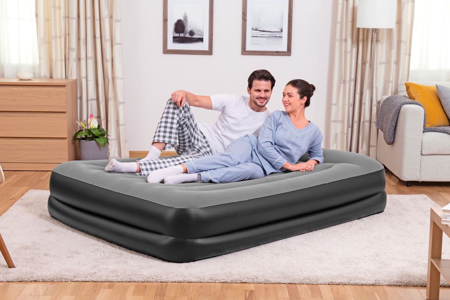 BESTWAY Luftbett Bestway XL Doppel Luftbett Für Zwei Schlafmöglichkeit Matratze Gäste A