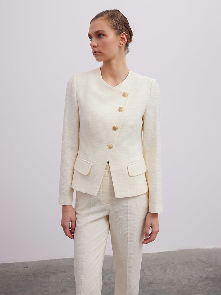 BGN Blazer in Creme günstig kaufen