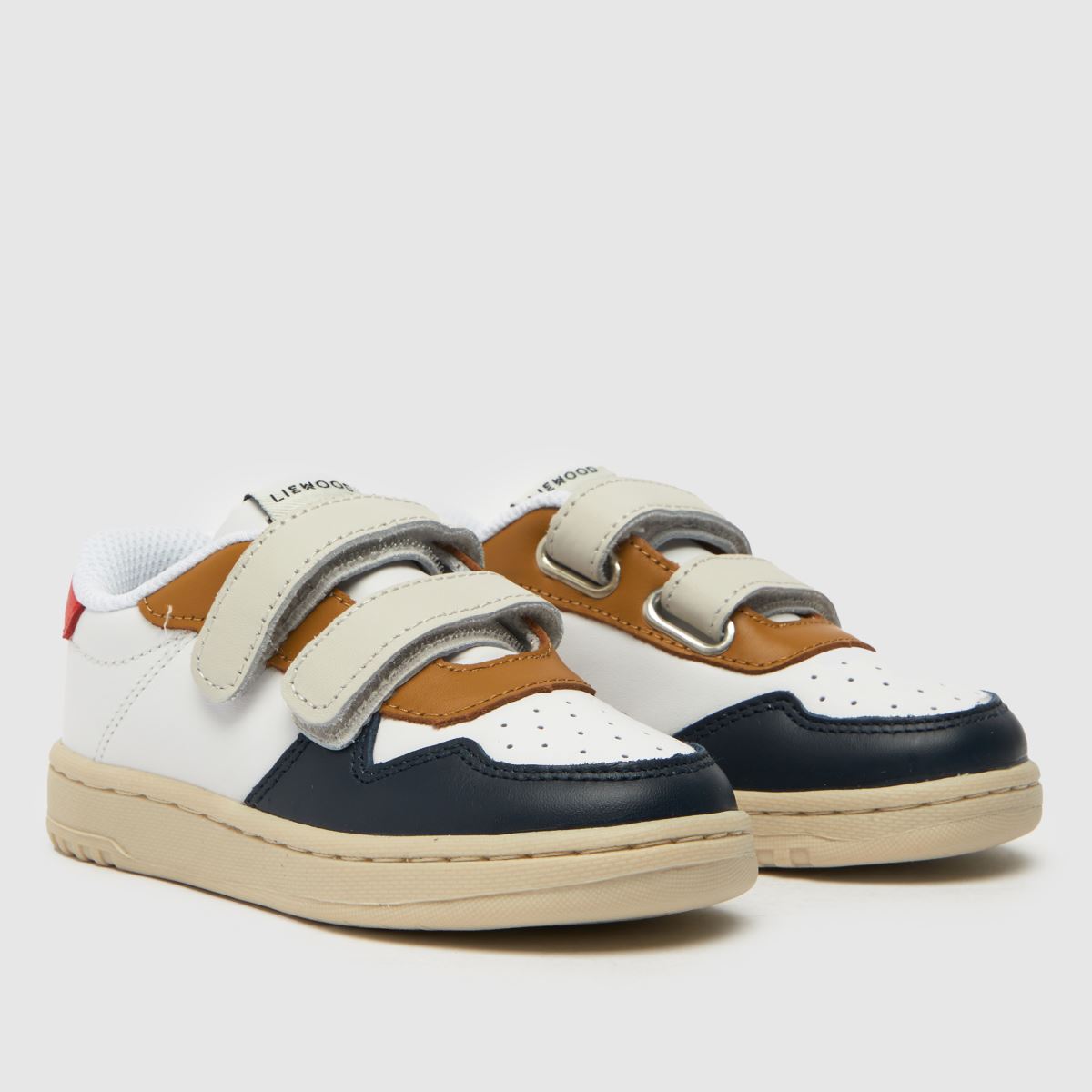 LIEWOOD vita och marinblå dra-tränade juniorsneakers för pojkar