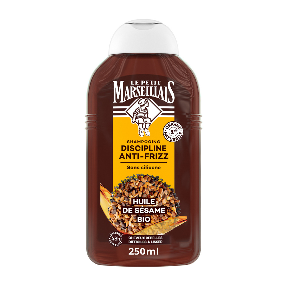 le petit marseillais Shampooing Lissage Souplesse Infusion Calendula Huile De Sésame Bio Shampoing