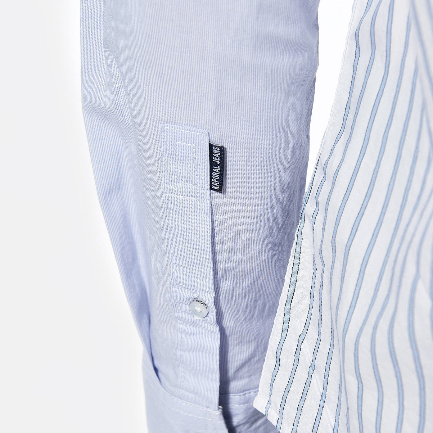 NATAN  Chemise bleue à rayures Homme en 100% coton