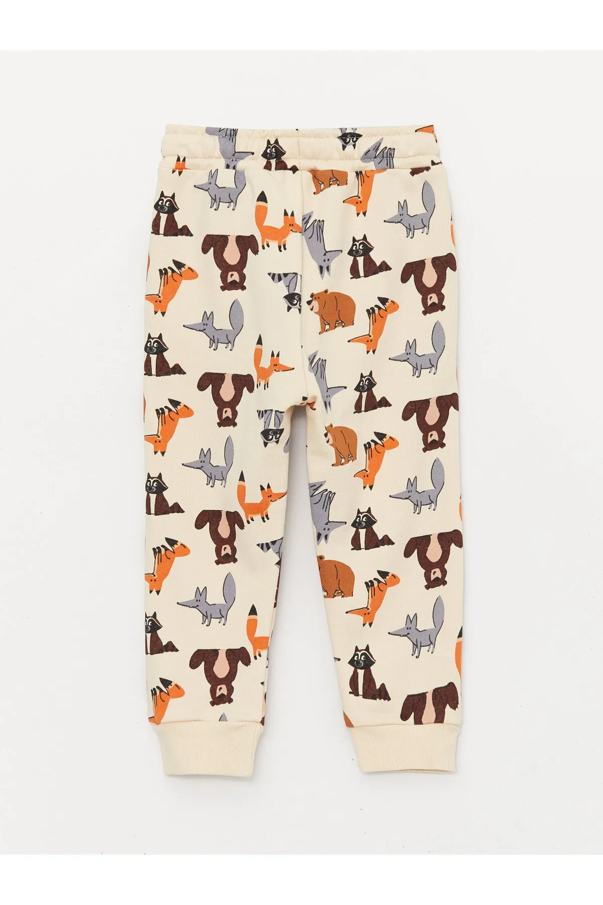LC Waikiki  2-teiliges Set aus bedrucktem Langarm-Sweatshirt und Jogginghose für Babys mit Rundhalsausschnitt