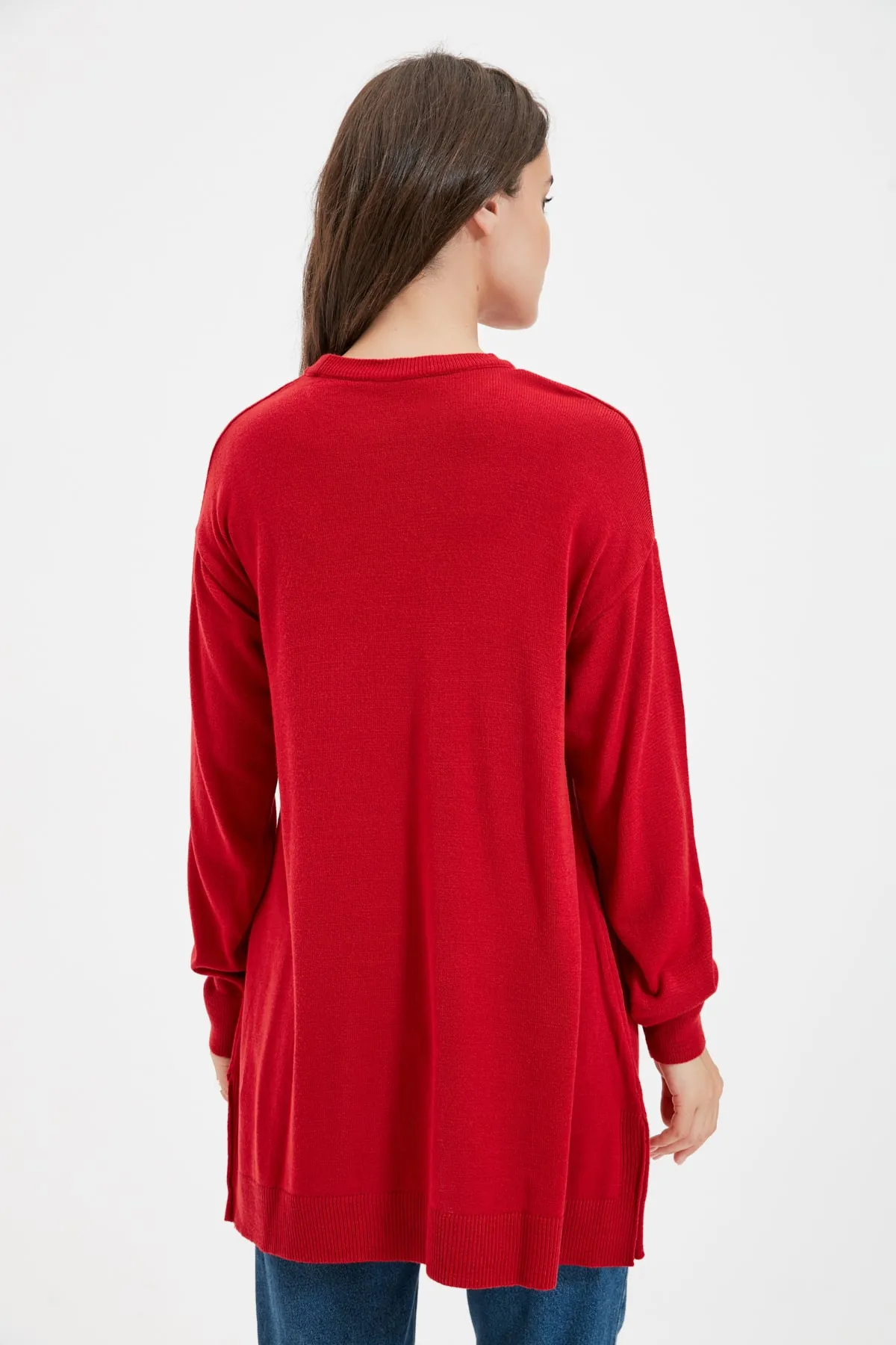 Trendyol Modest  Roter Strickpullover TCTAW22AK0010