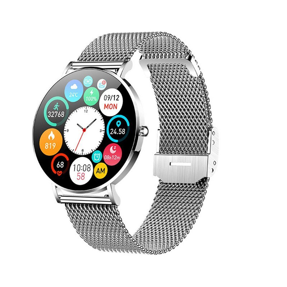 Rutaqian Smartwatch Damen Fitnesstracker Schlaf Sportuhr Geschenke für Frauen Smartwatch