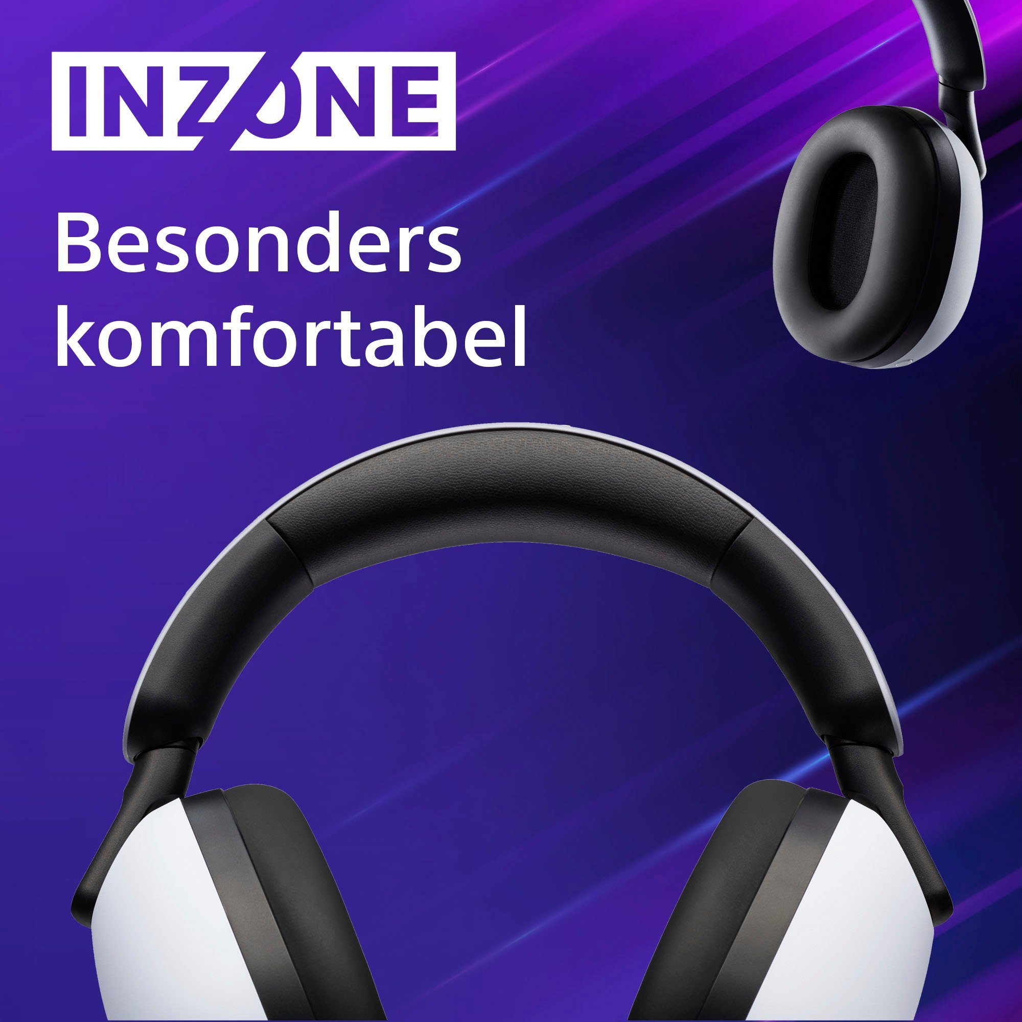 Sony INZONE H9 Gaming-Headset (Active Noise Cancelling (ANC), LED Ladestandsanzeige, Quick Attention Modus, Bluetooth, Wireless)