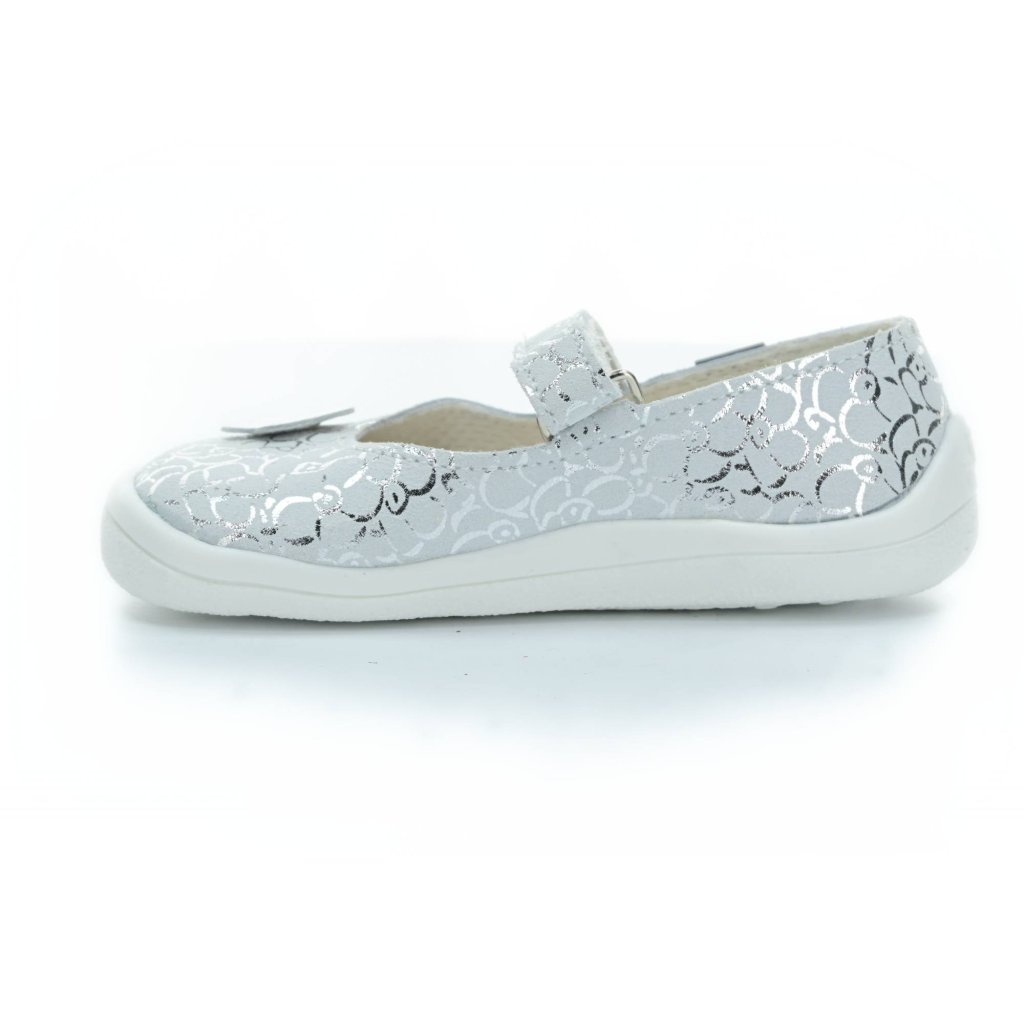 Beda Silberglanz Ballerinas (BF 0001 / BA / Leder)